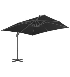 Parasol en porte-à-faux Mât en aluminium 300x300 cm Anthracite