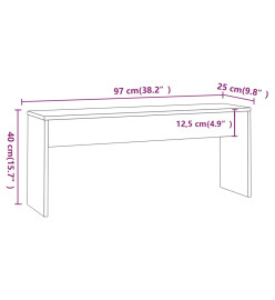 Ensemble de salle à manger 3 pcs Chêne marron Aggloméré