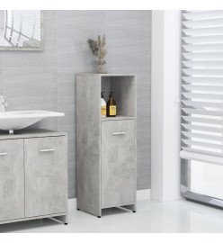 Armoire de salle de bain Gris béton 30x30x95 cm Aggloméré