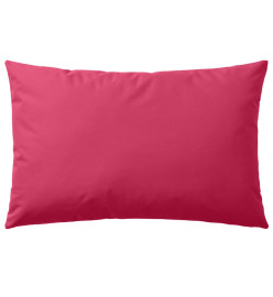 Oreiller d'extérieur 2 pcs 60 x 40 cm Rose