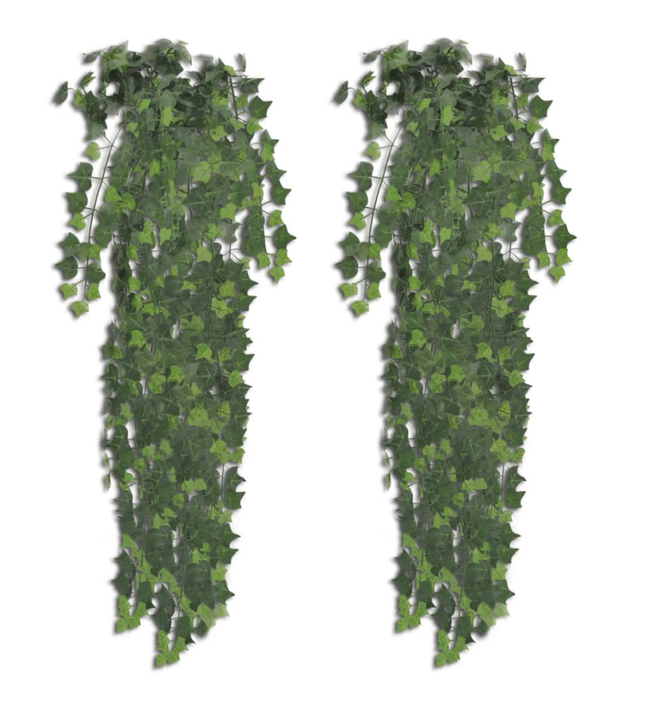 Plantes artificielles 2 pcs Lierre Vert 90 cm