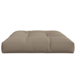 Coussin de palette taupe 120x80x12 cm tissu