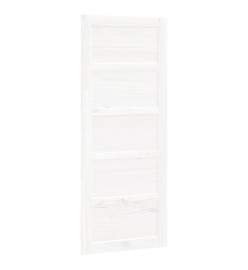 Porte de grange Blanc 80x1,8x204,5 cm Bois massif de pin