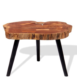 Table basse Bois d'acacia massif (55-60) x 40 cm