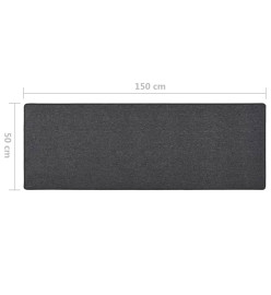 Tapis de couloir Anthracite 50x150 cm