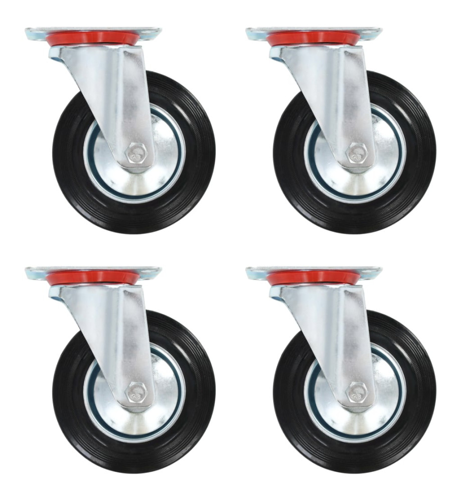 Roulettes pivotantes 4 pcs 160 mm