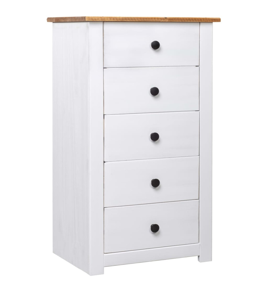 Buffet Blanc 46x40x89 cm Pin Gamme Panama