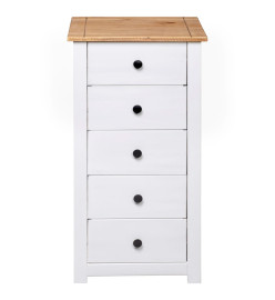 Buffet Blanc 46x40x89 cm Pin Gamme Panama