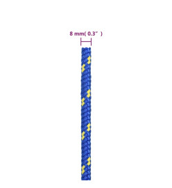 Corde de bateau Bleu 8 mm 25 m Polypropylène