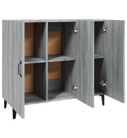 Buffet sonoma gris 90x34x80 cm bois d'ingénierie