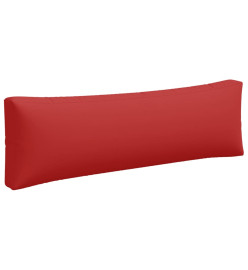 Coussins de palette 3 pcs rouge tissu