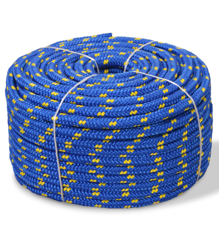 Corde de bateau Polypropylène 16 mm 250 m Bleu