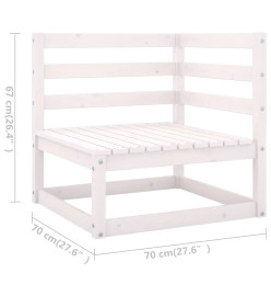 Salon de jardin 9 pcs avec coussins Bois de pin massif