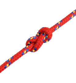 Corde de bateau Rouge 6 mm 50 m Polypropylène