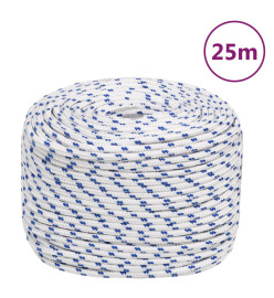 Corde de bateau Blanc 10 mm 25 m Polypropylène