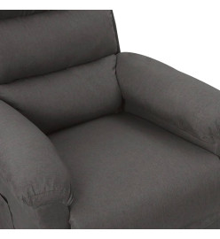 Fauteuil inclinable électrique Gris foncé Tissu