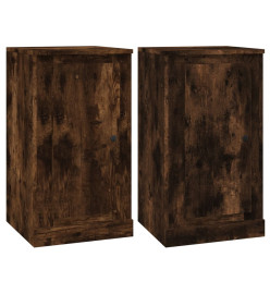 Buffets 3 pcs Chêne fumé Bois d'ingénierie