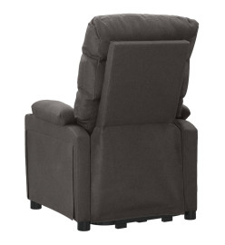 Fauteuil de massage inclinable Gris foncé Tissu