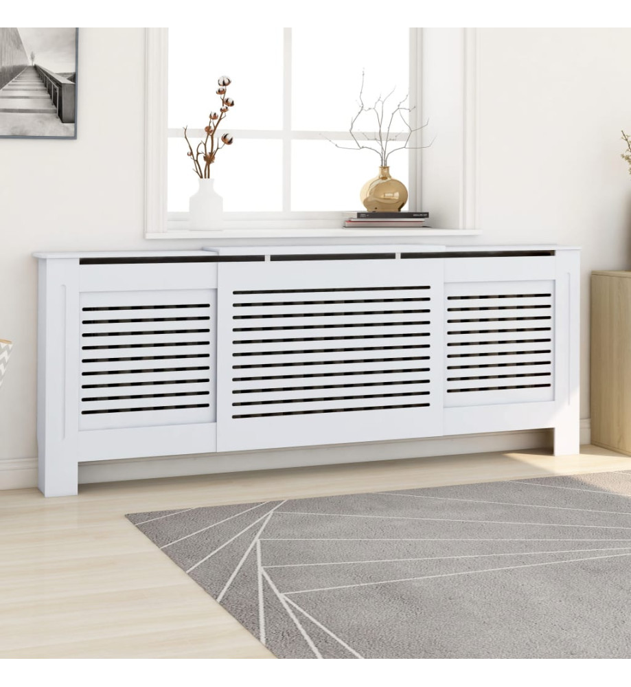 Cache-radiateur MDF Blanc 205 cm