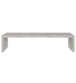 Support de moniteur Gris béton 60x23,5x12 cm Bois d'ingénierie