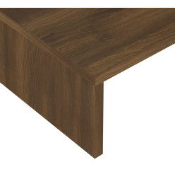 Support de moniteur Chêne marron 60x23,5x12cm Bois d'ingénierie