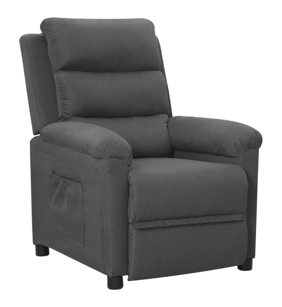 Fauteuil inclinable Gris foncé Tissu