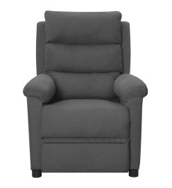 Fauteuil inclinable Gris foncé Tissu