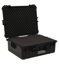 Valise de vol portable Noir 55x43x21 cm PP