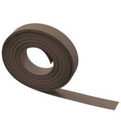 Bordures de jardin 4 pcs marron 10 m 10 cm polyéthylène