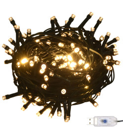 Set de boules de Noël avec pic et 150 LED 61 pcs Doré et bronze