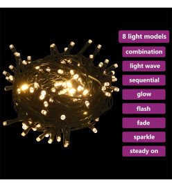 Set de boules de Noël avec pic et 150 LED 61 pcs Doré et bronze
