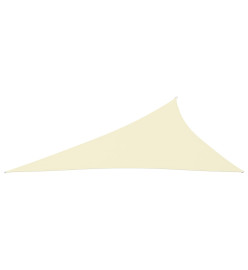 Voile de parasol Tissu Oxford triangulaire 4x5x6,4 m Crème