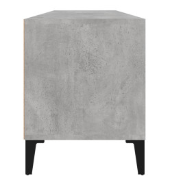 Meuble TV gris béton 100x34,5x44,5 cm bois d'ingénierie