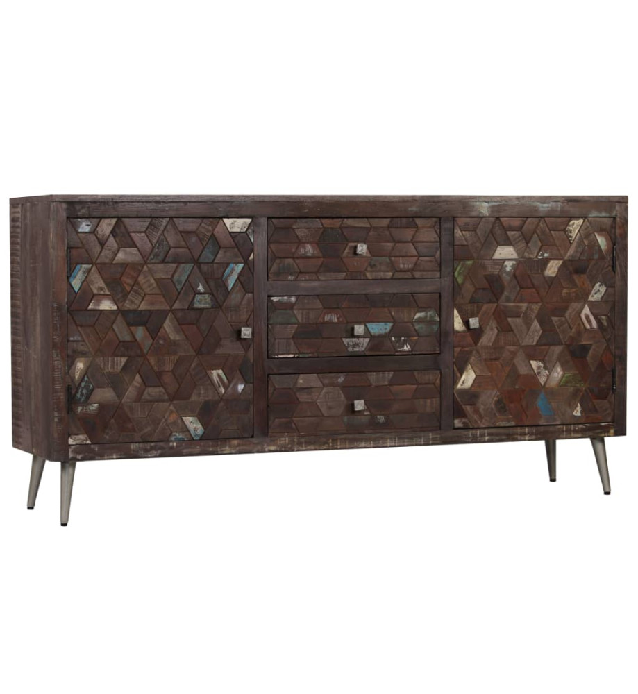 Buffet Bois de récupération solide 160 x 40 x 80 cm