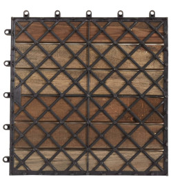 Carreaux de terrasse 30pcs Délavage gris 30x30 cm Acacia solide