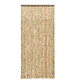 Moustiquaire Beige et marron 90x220 cm Chenille