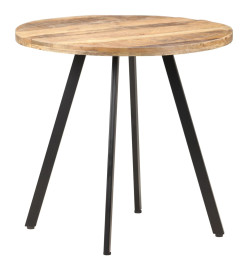 Table de salle à manger 80 cm Bois de manguier brut