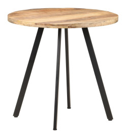 Table de salle à manger 80 cm Bois de manguier brut