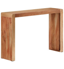 Table console 110x30x76 cm bois massif d'acacia