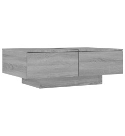 Table basse Sonoma gris 90x60x31 cm Bois d'ingénierie