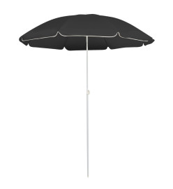 Parasol d'extérieur avec mât en acier Anthracite 180 cm