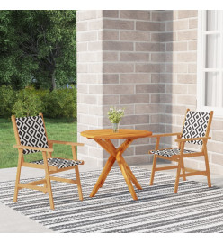 Ensemble de salle à manger de jardin 3 pcs Bois d'acacia solide