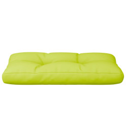 Coussin de palette vert vif 70x40x12 cm tissu