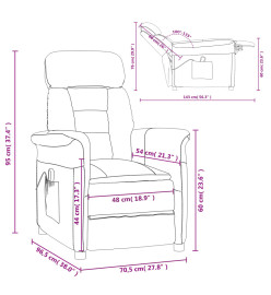 Fauteuil de massage Gris Similicuir