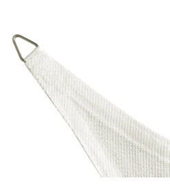 Voile d'ombrage PEHD Triangulaire 5 x 5 x 5 m Blanc