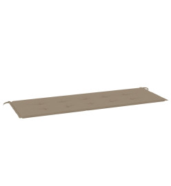 Coussin de banc de jardin taupe 150x50x3 cm tissu oxford