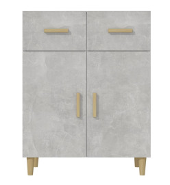 Buffet Gris béton 69,5x34x89 cm Bois d'ingénierie