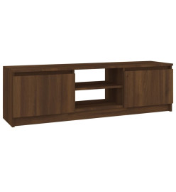 Meuble TV Chêne marron 120x30x35,5 cm Bois d'ingénierie