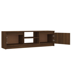 Meuble TV Chêne marron 120x30x35,5 cm Bois d'ingénierie