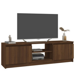 Meuble TV Chêne marron 120x30x35,5 cm Bois d'ingénierie